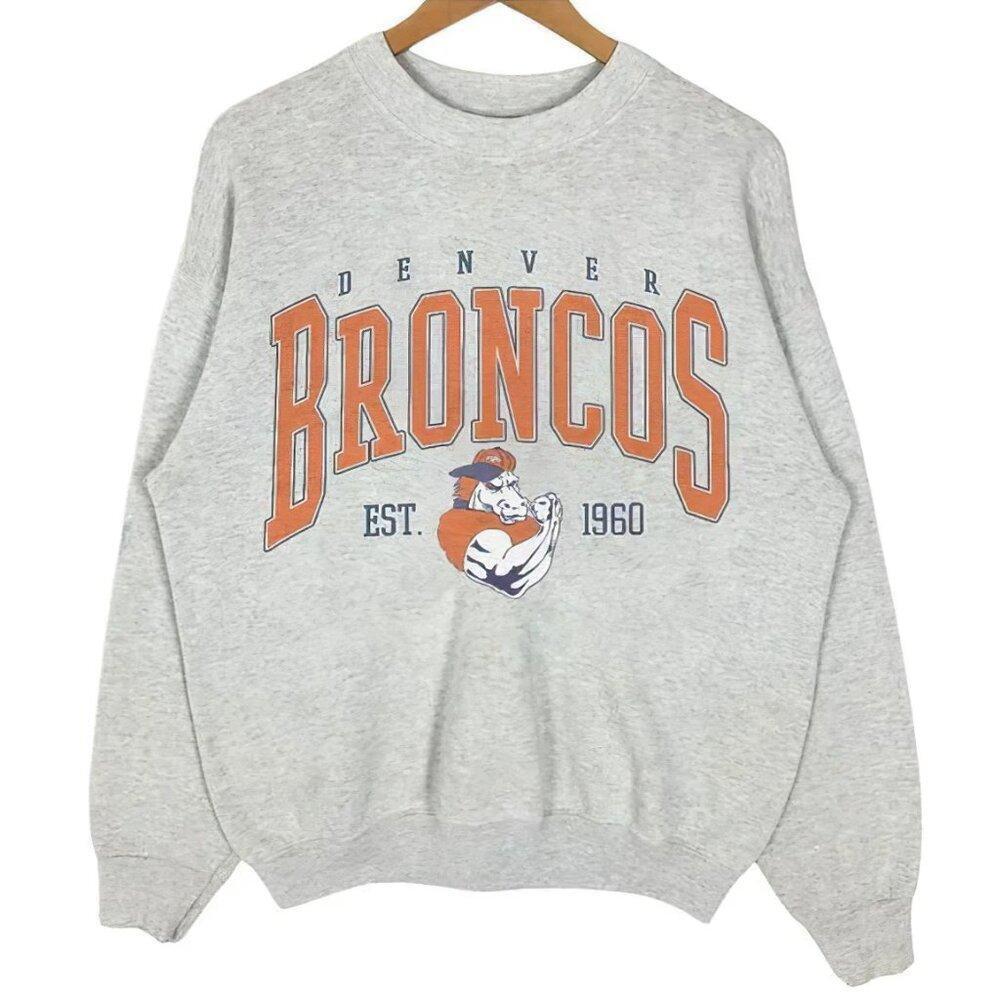 90S Retro Style Denver Broncos Sweatshirt Broncos Football Unisex Shirt